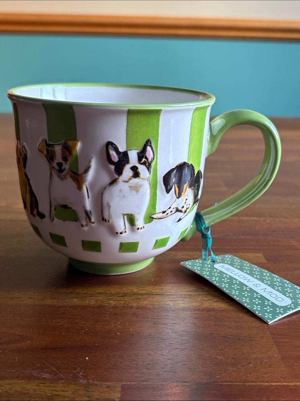 Ceramic Mug with variety of Dog breeds - Extruded - brand new.